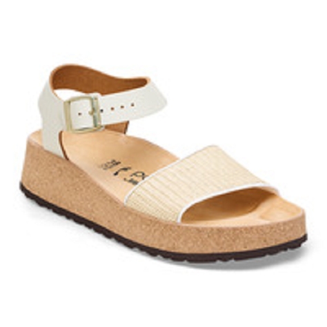 Birkenstock femme glenda french piping beige