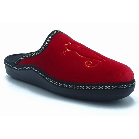 Semelflex chaussons poly rouge