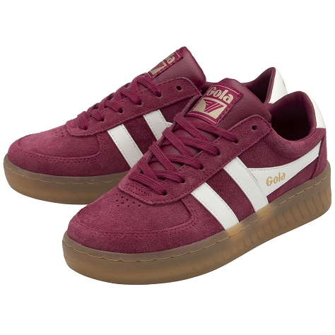 Gola femme my grandslam suede cla589 yl rouge8757202_3